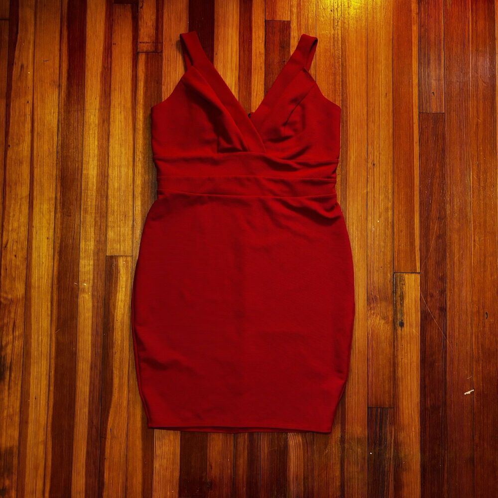 Torrid Red Textured Knit Bodycon Dress Size 12